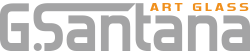 G. Santana Glass Logo